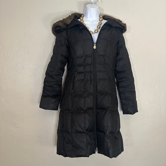 Laundry by Shelli Segal Puffer Coat 19" armpit to armpit seams 42" drop rear - Picture 1 of 4